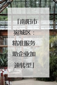 南阳市宛城区：精准服务助企业加速转型